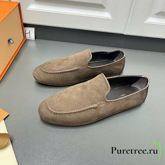 LOUIS VUITTON | Horizon Slipper Nubuck calf leather Beige - 1