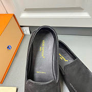 LOUIS VUITTON | Horizon Slipper Nubuck calf leather Black - 5