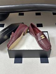 CHANEL | Métiers d’art 2026 Mocassins Crumpled Shiny Lambskin In Burgundy - 2