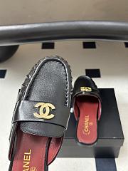CHANEL | Crumpled Lambskin CC Mules In Black - 2