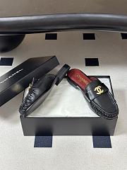 CHANEL | Crumpled Lambskin CC Mules In Black - 4