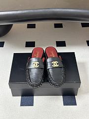 CHANEL | Crumpled Lambskin CC Mules In Black - 5