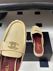 CHANEL | Crumpled Lambskin CC Mules In Beige - 5