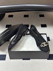 CHANEL | Woven Ballet Flats with Raffia Grass In Black - 4