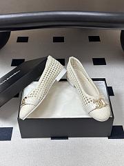 CHANEL | Woven Ballet Flats with Raffia Grass Off-White - 6
