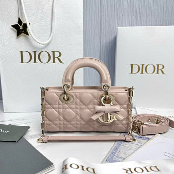 DIOR | Small Lady D-Joy Bag Soupir Pink Cannage Lambskin