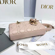 DIOR | Small Lady D-Joy Bag Soupir Pink Cannage Lambskin - 5