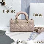 DIOR | Small Lady D-Joy Bag Soupir Pink Cannage Lambskin - 4