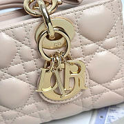 DIOR | Small Lady D-Joy Bag Soupir Pink Cannage Lambskin - 3