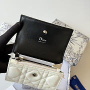 DIOR | Lady Dior Glycine Wallet Latte and Black Cannage Lambskin - 5