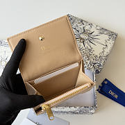 DIOR | Lady Dior Glycine Wallet Beige Lambskin - 5