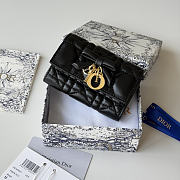 DIOR | Lady Dior Glycine Wallet Black Lambskin - 1