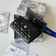 DIOR | Lady Dior Glycine Wallet Black Lambskin - 2