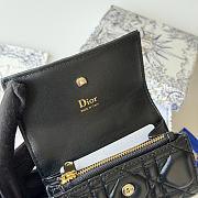 DIOR | Lady Dior Glycine Wallet Black Lambskin - 3