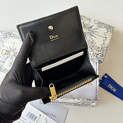 DIOR | Lady Dior Glycine Wallet Black Lambskin - 4