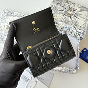 DIOR | Lady Dior Glycine Wallet Black Lambskin - 5