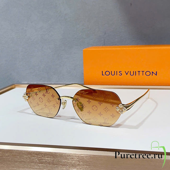 LOUIS VUITTON | Blossom Rimless Monogram Sunglasses  - 1