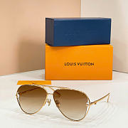 LOUIS VUITTON | Monogram Aviator Sunglasses - 5