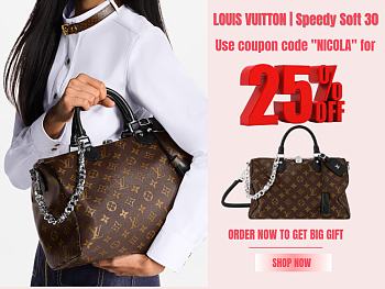 LOUIS VUITTON | Speedy Soft 30 Dark M12243