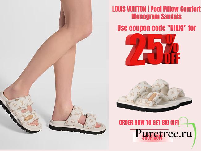 LOUIS VUITTON | Pool Pillow Comfort Monogram Sandals 04 - 1