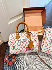 LOUIS VUITTON | 25 Catogram Speedy Ivory - 3