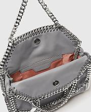 Stella McCartney Falabella chain cage mini tote in gray - 3