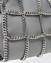Stella McCartney Falabella chain cage mini tote in gray - 2