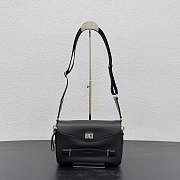BALENCIAGA | Le 7 Cube Messenger Bag Small in black grained calfskin - 1