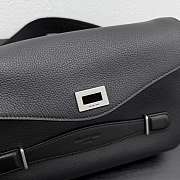 BALENCIAGA | Le 7 Cube Messenger Bag Small in black grained calfskin - 6