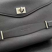 BALENCIAGA | Le 7 Cube Messenger Bag Small in black grained calfskin - 3