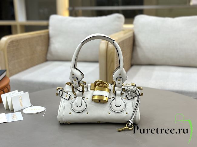 CHLOE | Small Paddington Shoulder Bag In White - 1