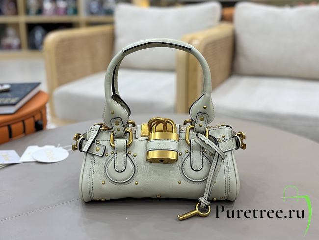 CHLOE | Small Paddington Shoulder Bag In Greyish Blue - 1