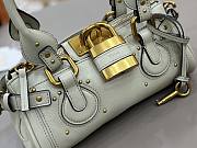 CHLOE | Small Paddington Shoulder Bag In Greyish Blue - 4