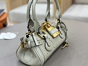 CHLOE | Small Paddington Shoulder Bag In Greyish Blue - 3