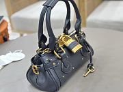 CHLOE | Small Paddington Shoulder Bag In Dark Blue - 3