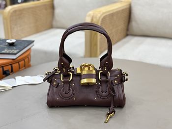 CHLOE | Small Paddington Shoulder Bag In Burgundy