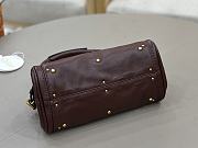 CHLOE | Small Paddington Shoulder Bag In Burgundy - 4