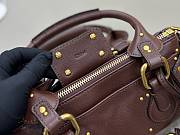 CHLOE | Small Paddington Shoulder Bag In Burgundy - 3