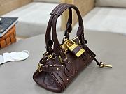CHLOE | Small Paddington Shoulder Bag In Burgundy - 2