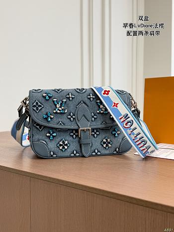 LOUIS VUITTON | Diane monogram washed denim bag