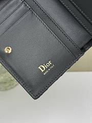 DIOR | Promenade Dahlia Wallet Blue Oblique Jacquard - 5