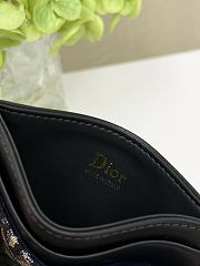 DIOR | Promenade Freesia Card Holder Blue Oblique Jacquard - 2