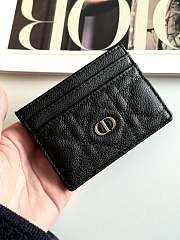 DIOR | Freesia Caro Card Holder In Black - 1