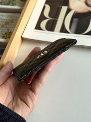 DIOR | Freesia Caro Card Holder In Black - 6