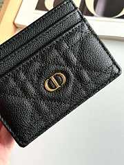 DIOR | Freesia Caro Card Holder In Black - 4