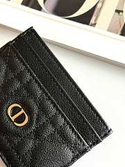 DIOR | Freesia Caro Card Holder In Black - 2