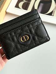 DIOR | Freesia Caro Card Holder In Black - 3
