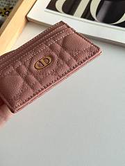DIOR | Freesia Caro Card Holder In Dusty Rose  - 6