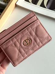 DIOR | Freesia Caro Card Holder In Dusty Rose  - 2