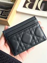 DIOR | Freesia Caro Card Holder In Navy Blue - 6